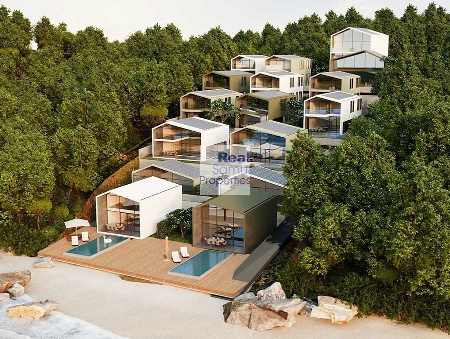 New Contemporary 5-Bed Beach Villas, Lamai